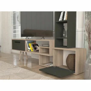 Σύνθετο ArteLibre NEVADA Cordoba/Ανθρακί Μοριοσανίδα 167x29.8x133.5cm - Image 7