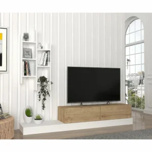 Σύνθετο ArteLibre ILLINOIS Λευκό/Sapphire Μοριοσανίδα 180x29.5x30.8cm - Image 5