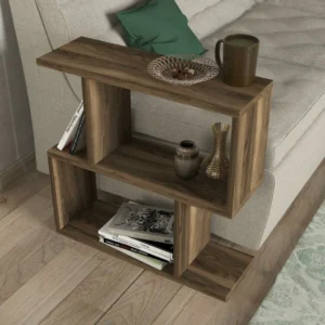 Τραπεζάκι Άκρης ArteLibre MATHRAKI Καρυδί Μοριοσανίδα/Μελαμίνη 60x20x60cm - Image 3