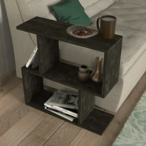 Τραπεζάκι Άκρης ArteLibre MATHRAKI Wenge Μοριοσανίδα/Μελαμίνη 60x20x60cm - Image 3