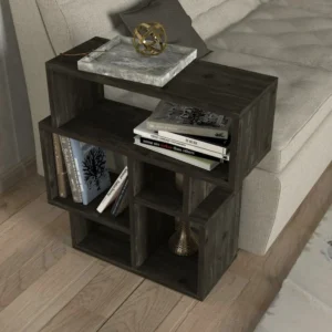 Τραπεζάκι Άκρης ArteLibre LIPSI Wenge Μοριοσανίδα/Μελαμίνη 60x22x60cm - Image 5