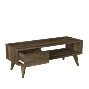 Έπιπλο Τηλεόρασης ArteLibre TELENDOS Καρυδί Μοριοσανίδα/Μελαμίνη 90x30x33cm - Image 2