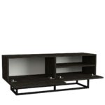 Έπιπλο Τηλεόρασης ArteLibre IOS Wenge Μοριοσανίδα/Μελαμίνη/Mέταλλο 120x37x46cm - Image 2