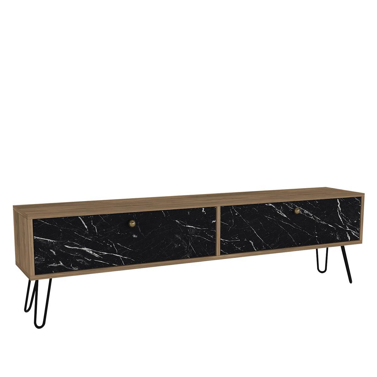 Έπιπλο Τηλεόρασης ArteLibre DRIMA Φυσικό/Μαύρο Μοριοσανίδα/Μελαμίνη 160x30x45cm Έπιπλο Τηλεόρασης ArteLibre DRIMA Φυσικό/Μαύρο Μοριοσανίδα/Μελαμίνη 160x30x45cm