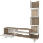 Σύνθετο Τηλεόρασης ArteLibre KEROS Λευκό/Cordoba Μοριοσανίδα/Μελαμίνη 150x30x132cm - Image 2