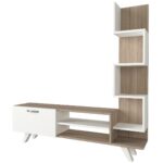 Σύνθετο Τηλεόρασης ArteLibre KEROS Λευκό/Cordoba Μοριοσανίδα/Μελαμίνη 150x30x132cm