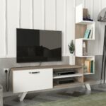 Σύνθετο Τηλεόρασης ArteLibre KEROS Λευκό/Cordoba Μοριοσανίδα/Μελαμίνη 150x30x132cm - Image 4