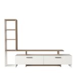 Έπιπλο Τηλεόρασης ArteLibre ELASA Λευκό/Cordoba Μοριοσανίδα/Μελαμίνη 168x31x120cm - Image 3