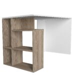 Γραφείο ArteLibre ANTIKERI Λευκό/Φυσικό Μοριοσανίδα/Μελαμίνη 120x60x74cm - Image 2