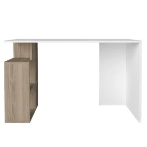 Γραφείο ArteLibre ANTIKERI Λευκό/Φυσικό Μοριοσανίδα/Μελαμίνη 120x60x74cm - Image 3