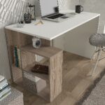 Γραφείο ArteLibre ANTIKERI Λευκό/Φυσικό Μοριοσανίδα/Μελαμίνη 120x60x74cm - Image 5