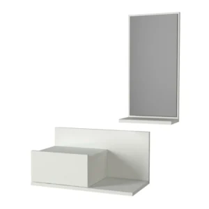 Έπιπλο Εισόδου ArteLibre RODOS Λευκό Μοριοσανίδα/Μελαμίνη 60x30x100cm - Image 2