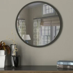 Καθρέπτης Τοίχου ArteLibre MAKUR Ανθρακί Μοριοσανίδα/Γυαλί 60x60cm - Image 3