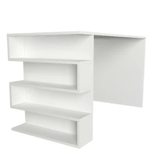 Γραφείο ArteLibre CLEORA Λευκό Μοριοσανίδα/Μελαμίνη 120x60x74cm - Image 2