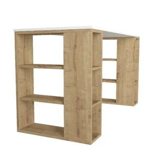 Γραφείο ArteLibre WIMSEY Λευκό/Sapphire Μοριοσανίδα/Μελαμίνη 140x60x74cm - Image 2