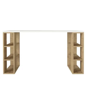 Γραφείο ArteLibre WIMSEY Λευκό/Sapphire Μοριοσανίδα/Μελαμίνη 140x60x74cm - Image 3