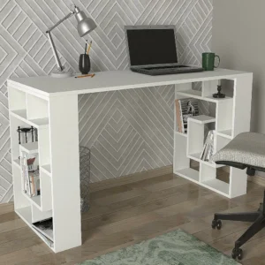 Γραφείο ArteLibre LINE Λευκό Μοριοσανίδα/Μελαμίνη 140x60x74cm - Image 3