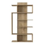 Βιβλιοθήκη ArteLibre JADE Φυσικό Μοριοσανίδα/Μελαμίνη 90x22x172cm - Image 2