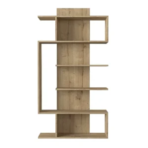 Βιβλιοθήκη ArteLibre JADE Φυσικό Μοριοσανίδα/Μελαμίνη 90x22x172cm - Image 2