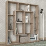 Βιβλιοθήκη ArteLibre NISIROS Cordoba Μοριοσανίδα/Μελαμίνη 136x22x136cm - Image 4