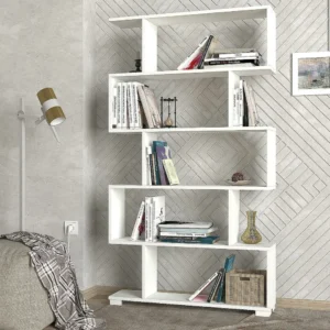 Βιβλιοθήκη ArteLibre MONTONI Λευκό Μοριοσανίδα/Μελαμίνη 90x20x160cm - Image 3