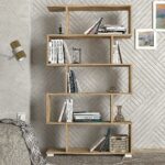 Βιβλιοθήκη ArteLibre MONTONI Φυσικό Μοριοσανίδα/Μελαμίνη 90x20x160cm - Image 4