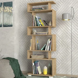 Βιβλιοθήκη ArteLibre OSMOND Φυσικό Μοριοσανίδα/Μελαμίνη 60x20x157cm - Image 3