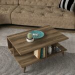 Τραπεζάκι Σαλονιού ArteLibre ALONISOS Καρυδί Μοριοσανίδα/Μελαμίνη 90x60x39cm - Image 5