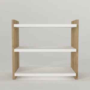 Ράφι Επιτραπέζιο ArteLibre ABELL Λευκό/Φυσικό Μοριοσανίδα/Μελαμίνη 44x17x40cm - Image 2