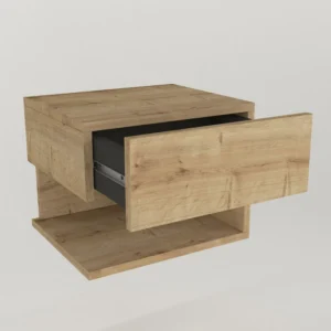 Κομοδίνο ArteLibre ABELL Φυσικό Μοριοσανίδα/Μελαμίνη 40x35x32cm - Image 2