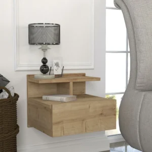 Κομοδίνο ArteLibre AREND Φυσικό Μοριοσανίδα/Μελαμίνη 40x35x32cm - Image 4