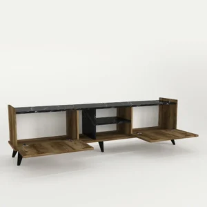 Έπιπλο Τηλεόρασης ArteLibre BINNEY Καφέ Μοριοσανίδα/Μελαμίνη 180x33x51cm - Image 2