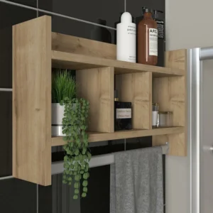 Ράφι Τοίχου ArteLibre DRAPER Φυσικό Μοριοσανίδα/Μελαμίνη 64x14x35cm - Image 6