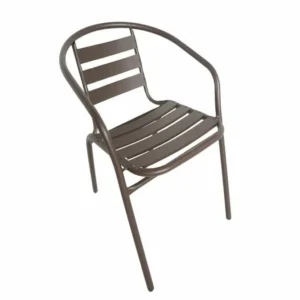 Πολυθρόνα Μεταλλική ArteLibre Uranus Καφέ 54x62x74cm - Image 2