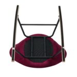 Πολυθρόνα Κουνιστή ArteLibre AIDEN Κόκκινο Βελούδο/Μέταλλο/Ξύλο 73.5x85x73cm - Image 7