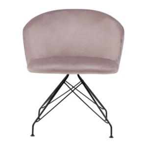 Πολυθρόνα ArteLibre JOHAN Σάπιο Μήλο Βελούδο/Μέταλλο 63x51x78cm - Image 4