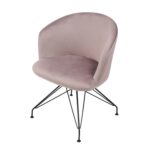 Πολυθρόνα ArteLibre JOHAN Σάπιο Μήλο Βελούδο/Μέταλλο 63x51x78cm - Image 5