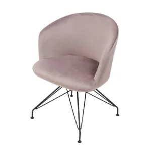 Πολυθρόνα ArteLibre JOHAN Σάπιο Μήλο Βελούδο/Μέταλλο 63x51x78cm - Image 5