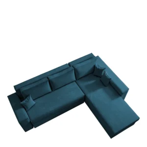 Καναπές Γωνιακός ArteLibre Αναστρέψιμος CAHABON Μπλε 250x210x79cm - Image 2