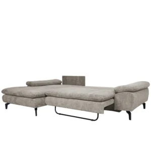 Καναπές Κρεβάτι Γωνιακός ArteLibre Αριστερή Γωνία BANDERA Ανοιχτό Γκρι 263x168x84cm - Image 4