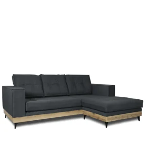 Καναπές Γωνιακός ArteLibre CALLIOPE Αναστρέψιμος Σκούρο Γκρι 250x184x100cm - Image 2