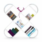 Βιβλιοθήκη ArteLibre CASE Λευκό/Χρώμιο 120x25x120cm - Image 2