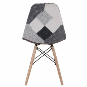 Καρέκλα ArteLibre CORYLOUS Patchwork Ύφασμα/Ξύλο 51x46x82cm - Image 4