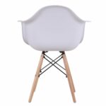 Σετ 4 τεμαχιών Καρέκλα ArteLibre CORYLUS Λευκό PP 60x60x80cm - Image 4