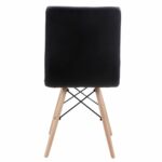 Σετ 4 τεμαχιών Καρέκλα ArteLibre CUPPLESSUS Μαύρο PU 43x55x86cm - Image 4