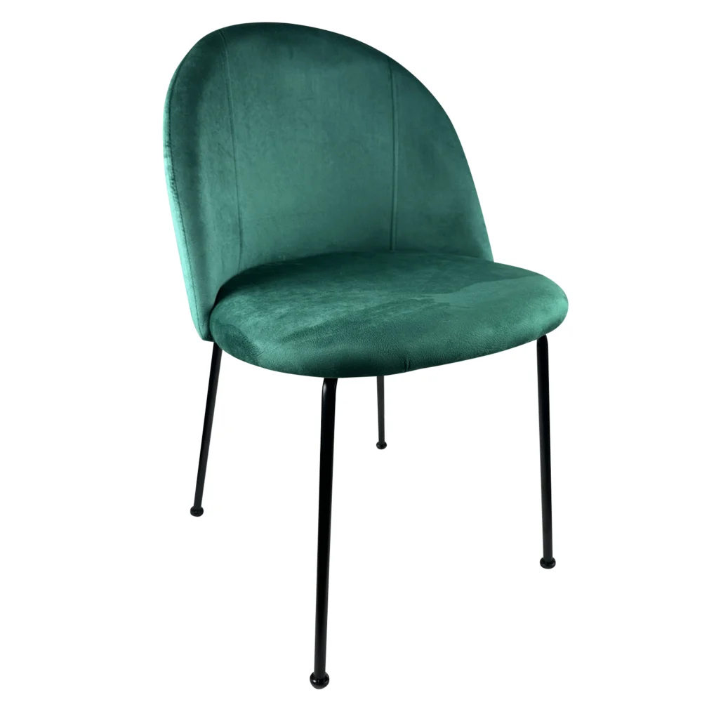 Καρέκλα Τραπεζαρίας ArteLibre TROUTMAN Κυπαρισσί/Μαύρο Βελούδο/Μέταλλο 58x50x80cm Καρέκλα Τραπεζαρίας ArteLibre TROUTMAN Κυπαρισσί/Μαύρο Βελούδο/Μέταλλο 58x50x80cm