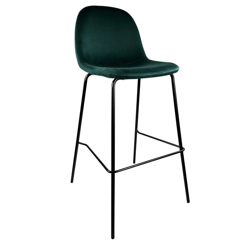 Σκαμπό Bar ArteLibre BROOKLYN Κυπαρισσί/Μαύρο Βελούδο/Μέταλλο 47x51x96cm Σκαμπό Bar ArteLibre BROOKLYN Κυπαρισσί/Μαύρο Βελούδο/Μέταλλο 47x51x96cm