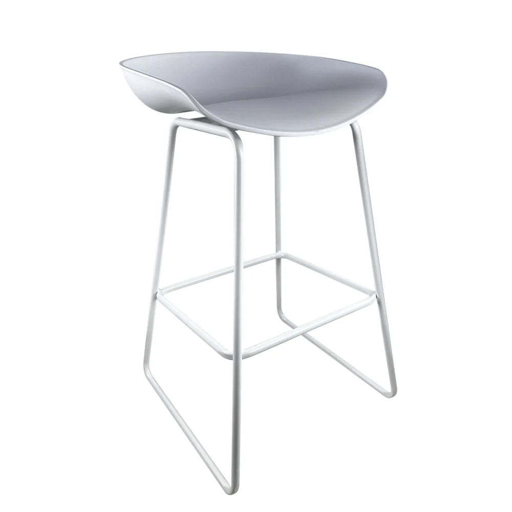 Σκαμπό Bar ArteLibre VICTORY Λευκό PP/Μέταλλο 43x42x85cm Σκαμπό Bar ArteLibre VICTORY Λευκό PP/Μέταλλο 43x42x85cm