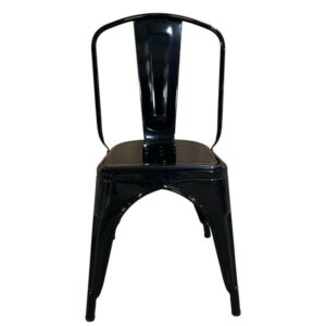 Καρέκλα ArteLibre Βιομηχανικού Τύπου Vintage TOLIKO Μαύρο Μέταλλο 44x49x84cm - Image 4