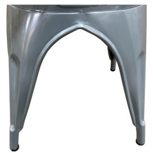 Καρέκλα ArteLibre Βιομηχανικού Τύπου Vintage TOLIKO Γκρι Μέταλλο 44x49x84cm - Image 8